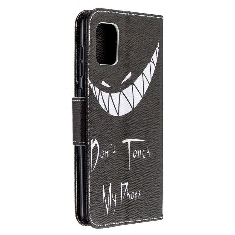 Capa Folio Para Samsung Galaxy A31 Telefone Do Diabo