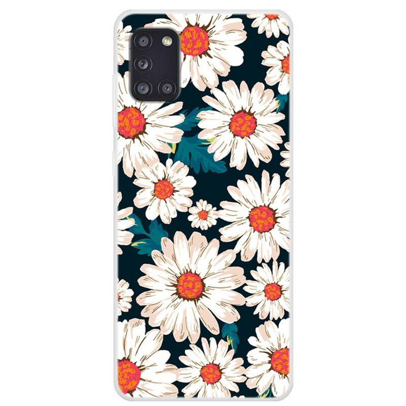Capa Para Samsung Galaxy A31 Margaridas