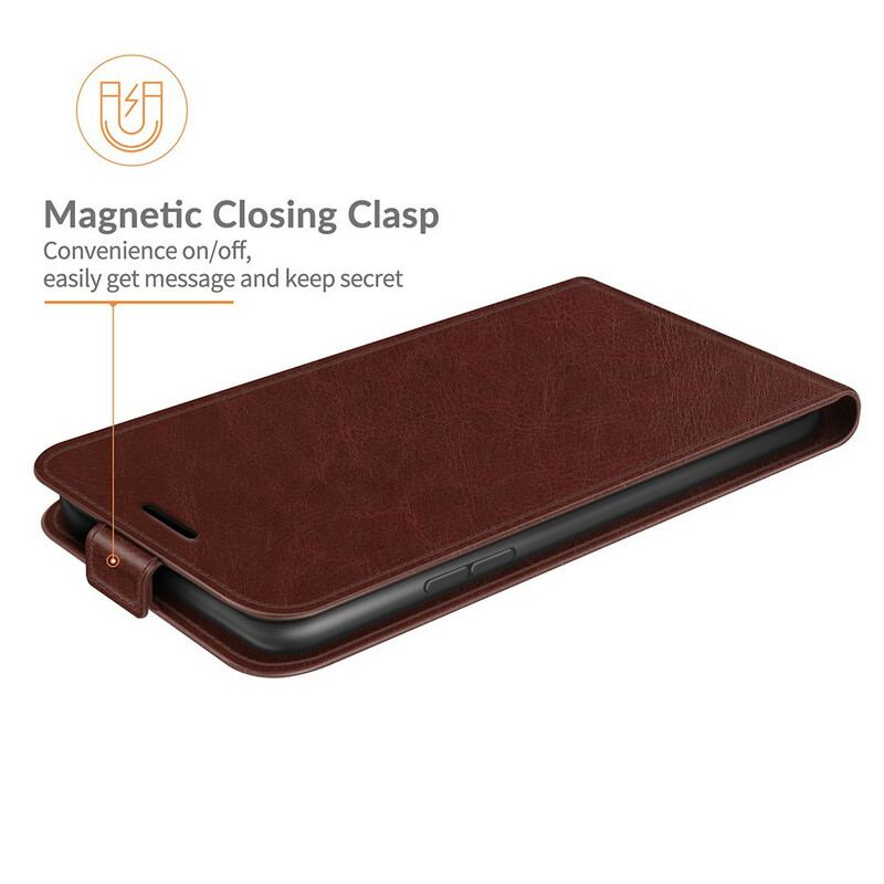 Capa Flip Para Oppo Find X3 Pro De Couro Aba Vertical Efeito Couro