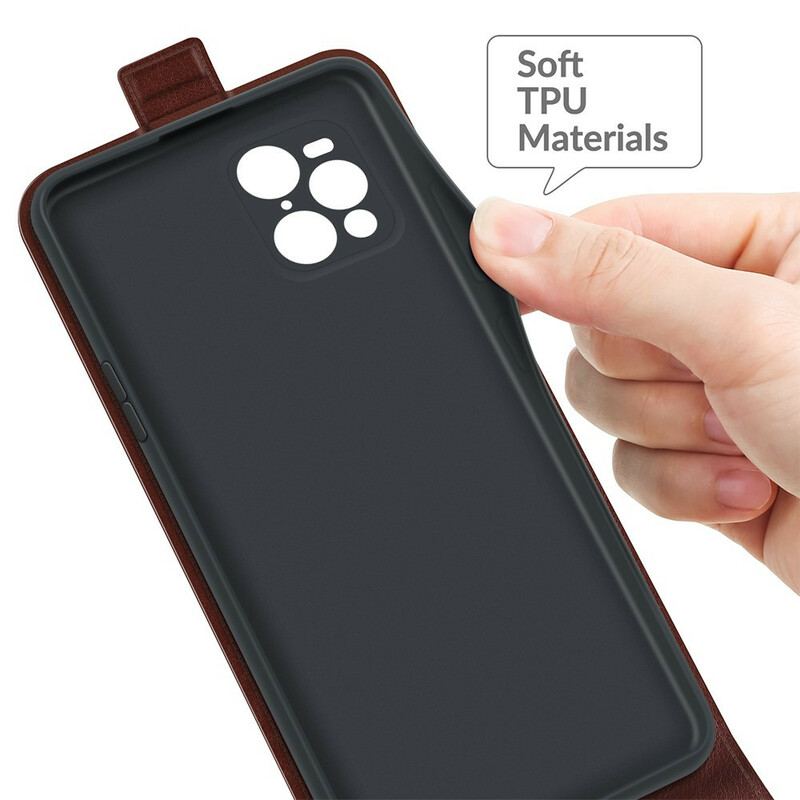 Capa Flip Para Oppo Find X3 Pro De Couro Aba Vertical Efeito Couro