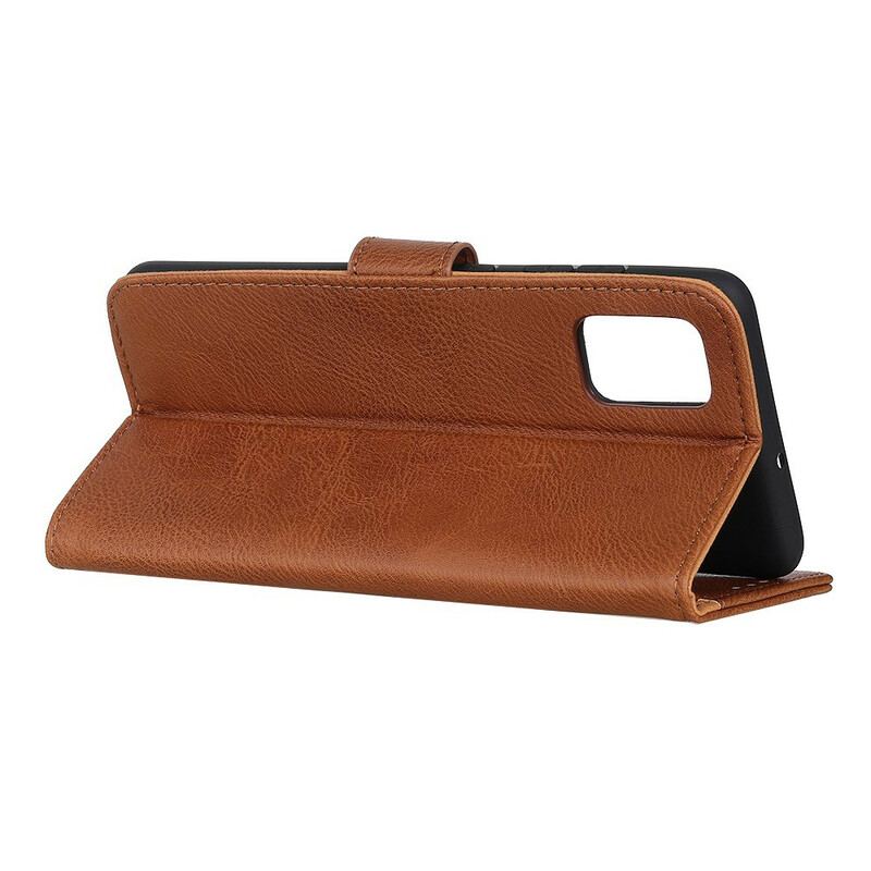 Capa Folio Para Oppo Find X3 Pro Imitação De Couro Khazneh