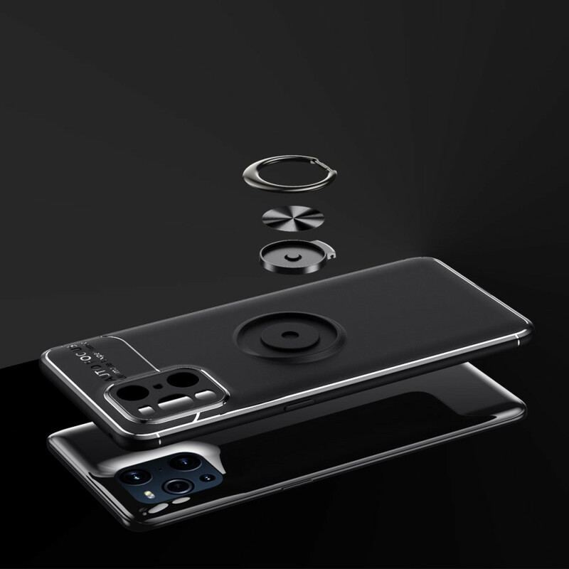 Capa Para Oppo Find X3 Pro Anel Giratório