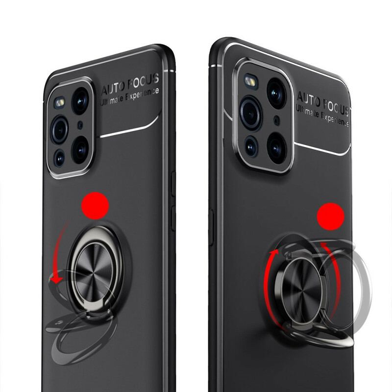 Capa Para Oppo Find X3 Pro Anel Giratório