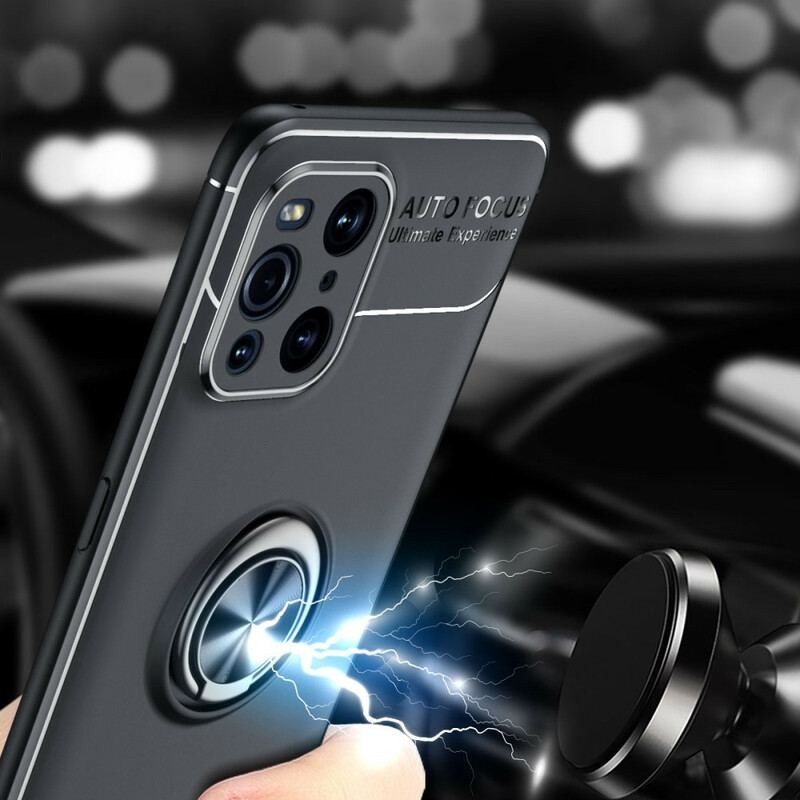 Capa Para Oppo Find X3 Pro Anel Giratório