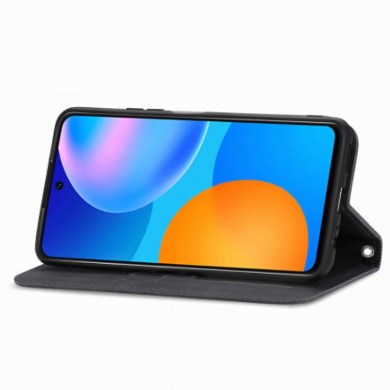Capa De Celular Para Huawei P Smart 2021 Flip Couro Falso Vintage