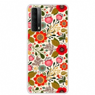 Capa De Celular Para Huawei P Smart 2021 Tapeçaria Floral