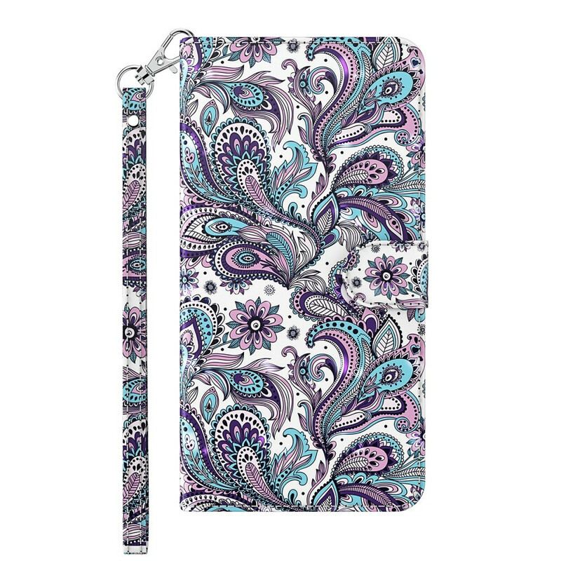 Capa De Couro Para Huawei P Smart 2021 Padrões De Flores