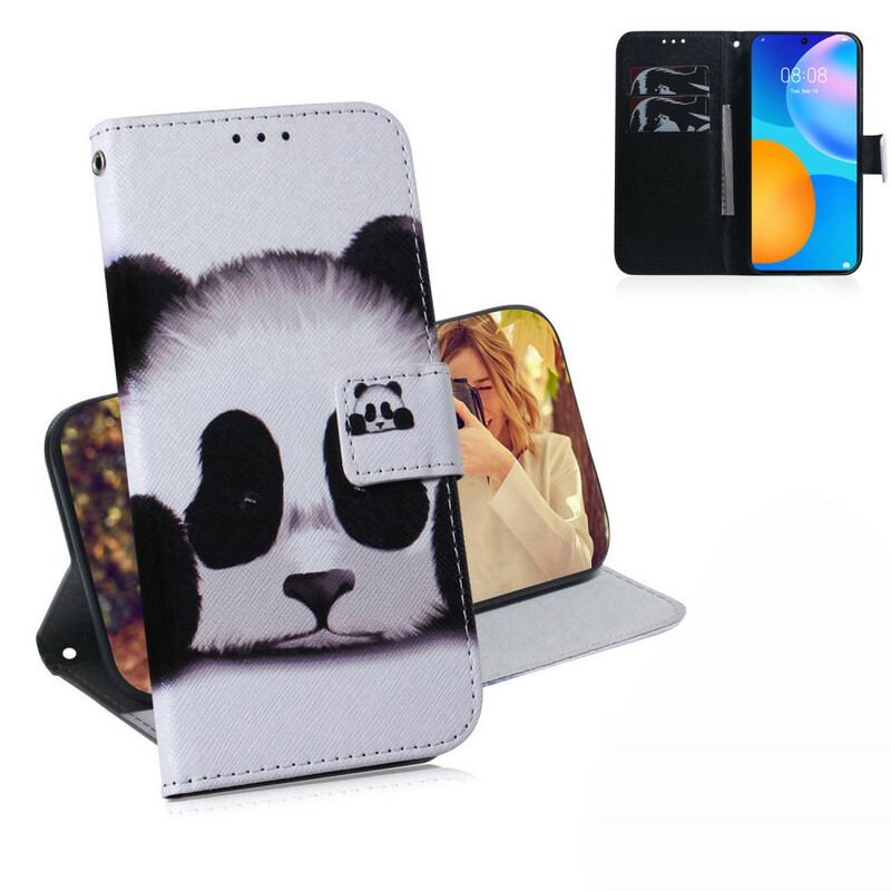 Capa Em Pele Para Huawei P Smart 2021 Cara De Panda