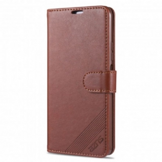 Capa Em Pele Para Huawei P Smart 2021 Couro Sintético Azns