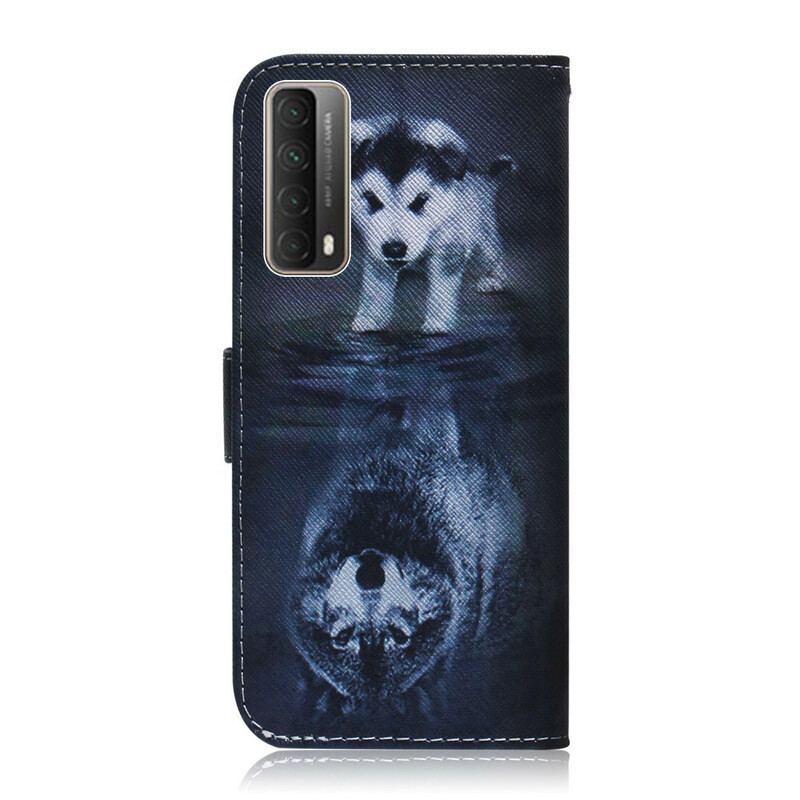 Capa Em Pele Para Huawei P Smart 2021 Ernesto O Lobo