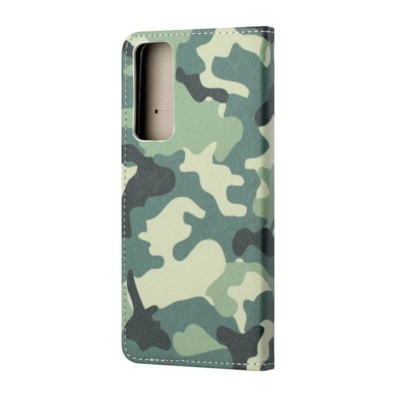 Capa Flip Para Huawei P Smart 2021 Camuflagem Militar