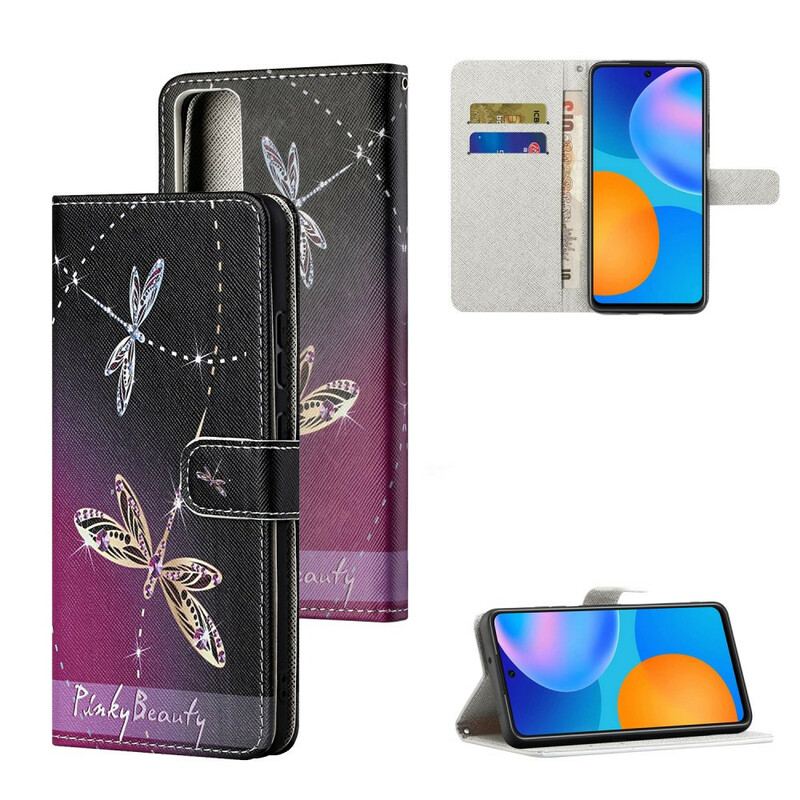 Capa Flip Para Huawei P Smart 2021 De Cordão Libélulas Strappy