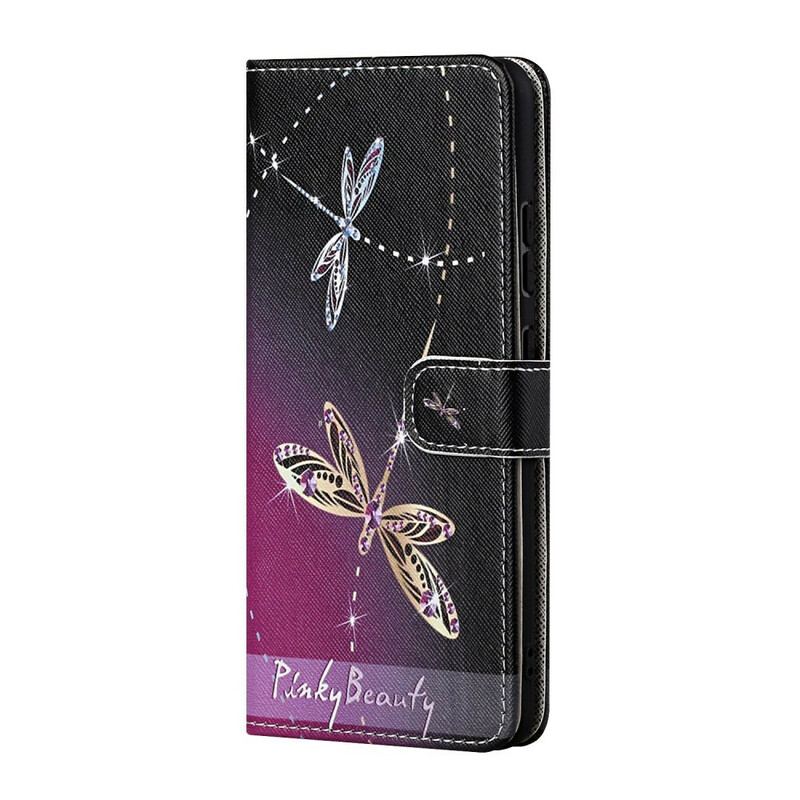 Capa Flip Para Huawei P Smart 2021 De Cordão Libélulas Strappy