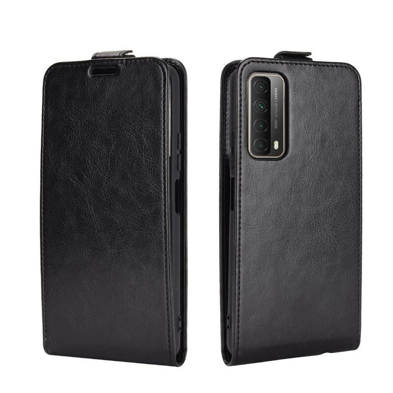 Capa Flip Para Huawei P Smart 2021 De Couro Efeito De Couro Com Aba Vertical