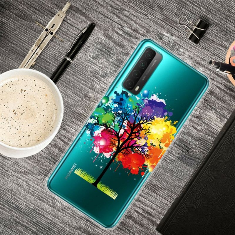 Capa Para Huawei P Smart 2021 Árvore Aquarela Perfeita