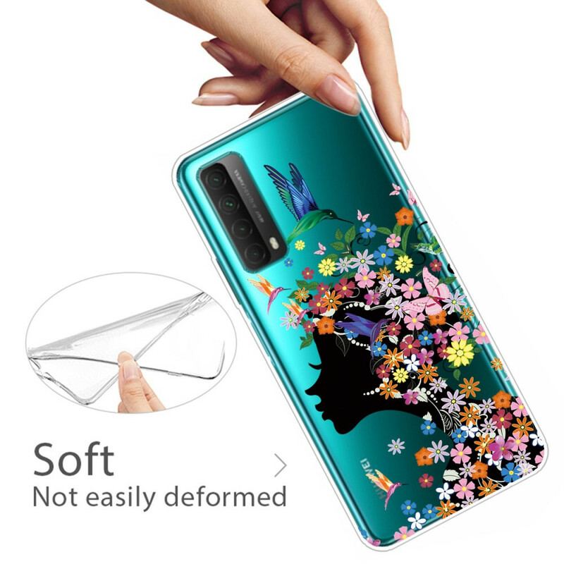Capa Para Huawei P Smart 2021 Florista Transparente