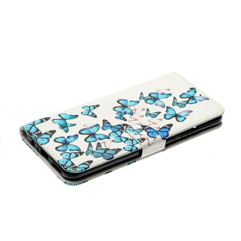 Capa De Celular Para Huawei Y6p Flip Miríade De Borboletas