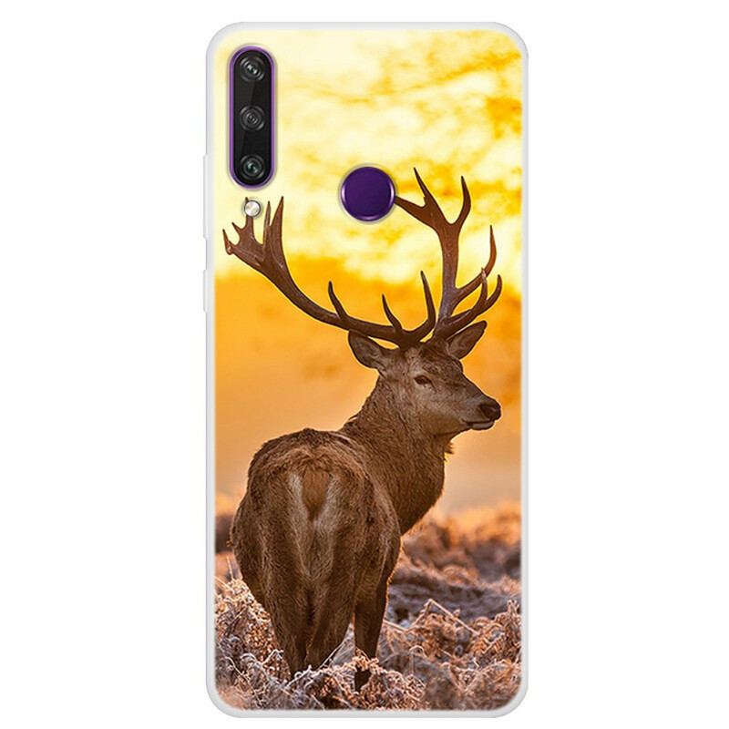 Capa De Celular Para Huawei Y6p Veado E Paisagem