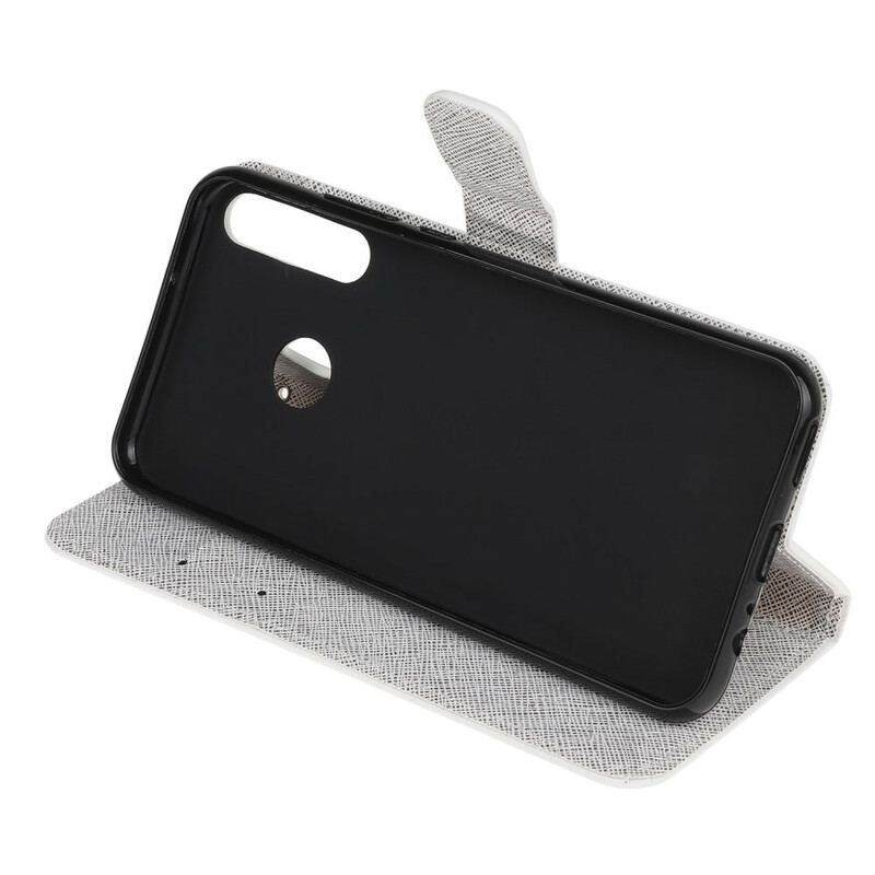Capa Flip Para Huawei Y6p De Cordão Gatos Divertidos Com Alça