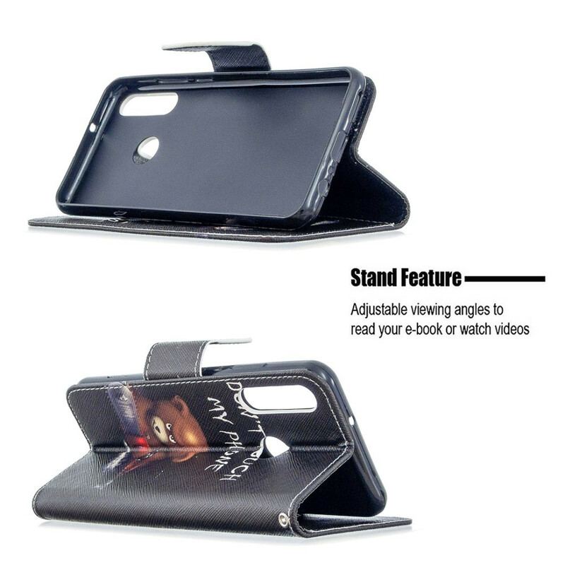 Capa Flip Para Huawei Y6p Urso Perigoso