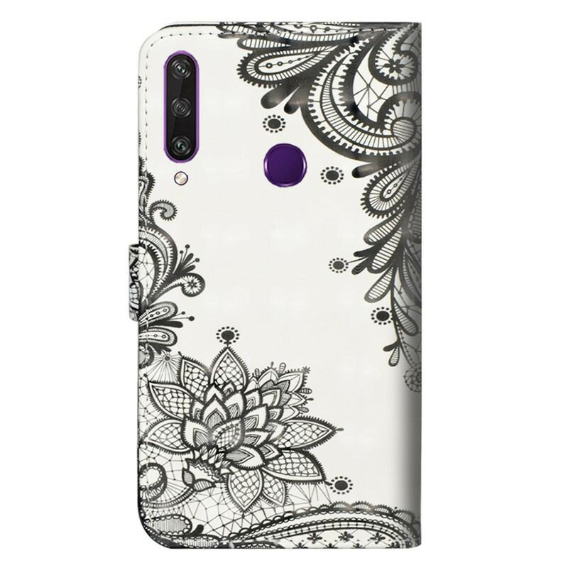 Capa Folio Para Huawei Y6p Renda Chique