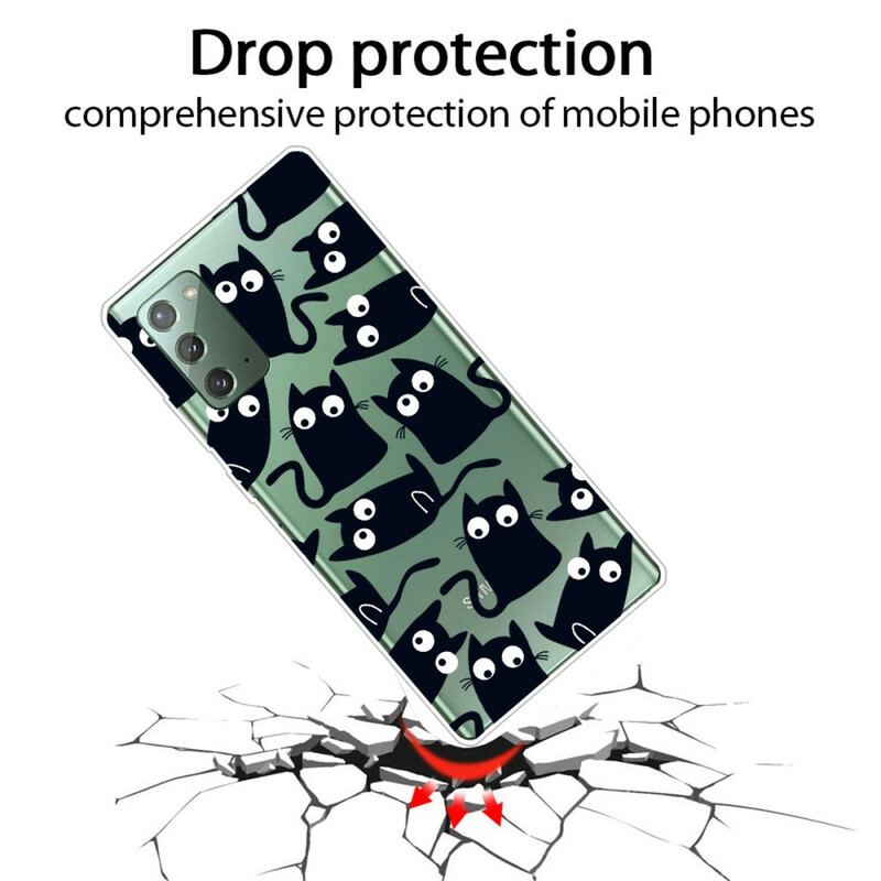 Capa De Celular Para Samsung Galaxy Note 20 Ratos Pretos