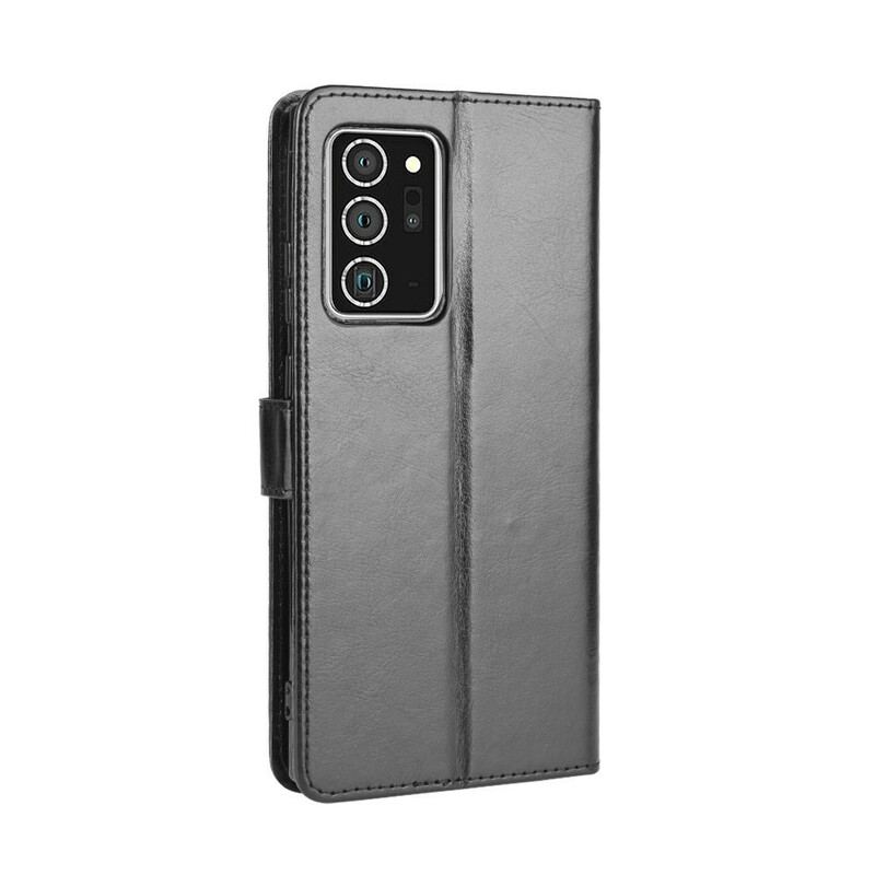 Capa Folio Para Samsung Galaxy Note 20 Couro Falso Chamativo