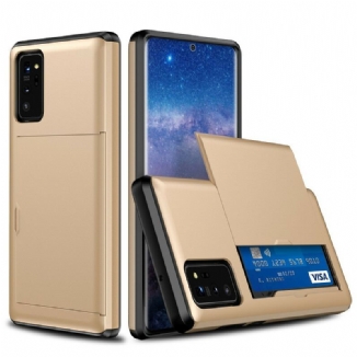 Capa Para Samsung Galaxy Note 20 Porta-cartões Com Zíper