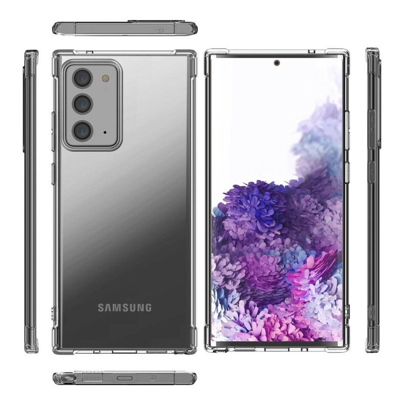 Capa Para Samsung Galaxy Note 20 Protetor De Almofadas Leeu Transparente