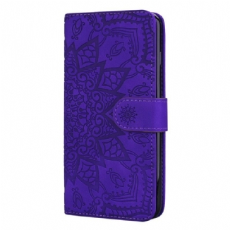 Capa De Couro Para Huawei P Smart Z Estampa Floral