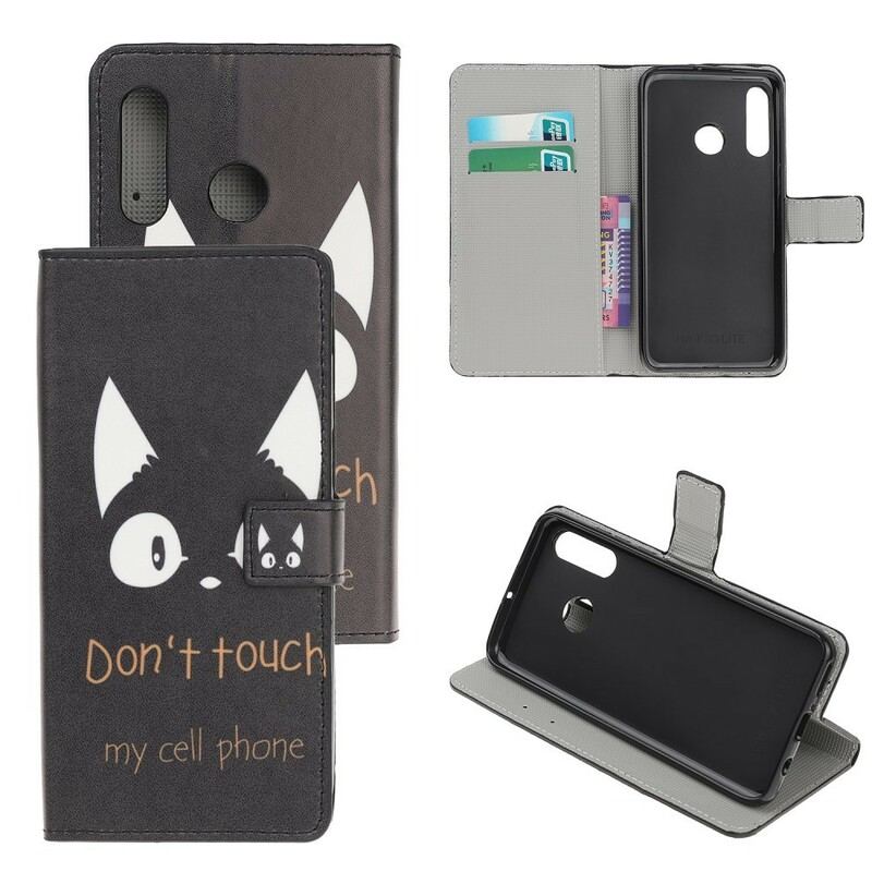 Capa Em Pele Para Huawei P Smart Z Não Toque No Meu Celular