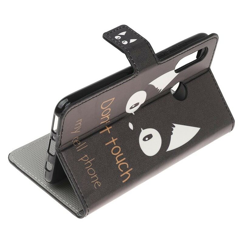 Capa Em Pele Para Huawei P Smart Z Não Toque No Meu Celular