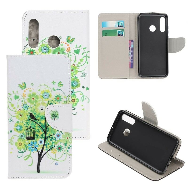 Capa Flip Para Huawei P Smart Z Árvore Verde