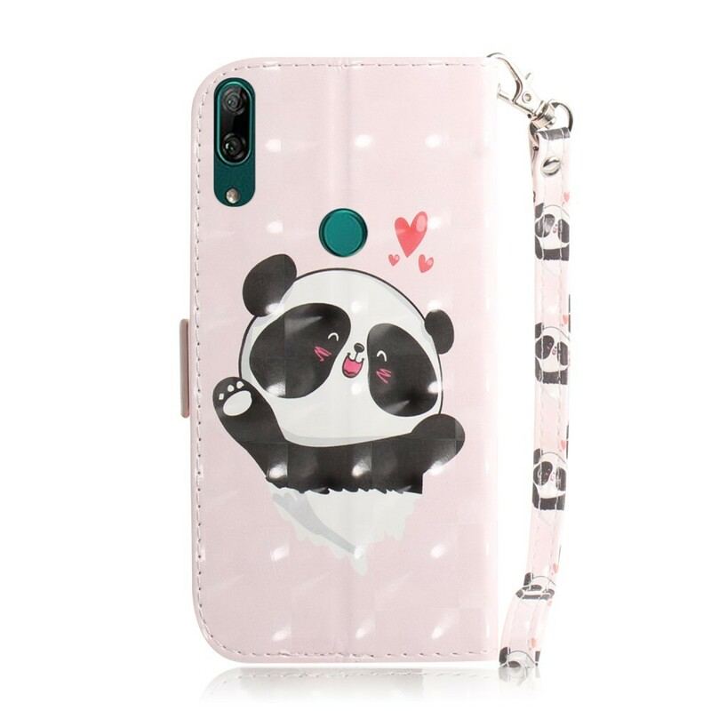 Capa Flip Para Huawei P Smart Z De Cordão Panda Love Com Cordão