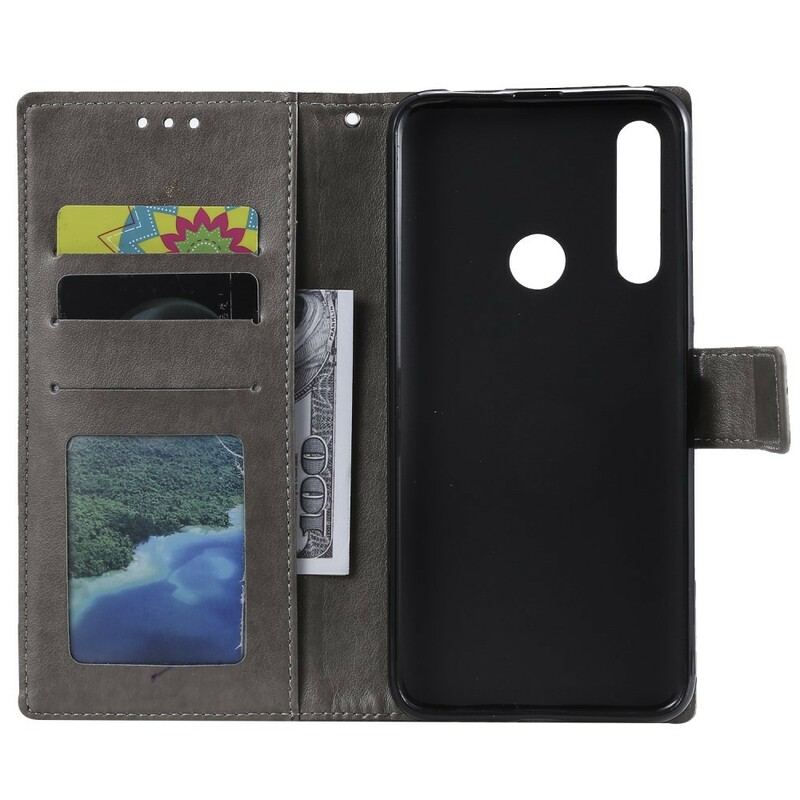 Capa Flip Para Huawei P Smart Z Mandala Do Sol