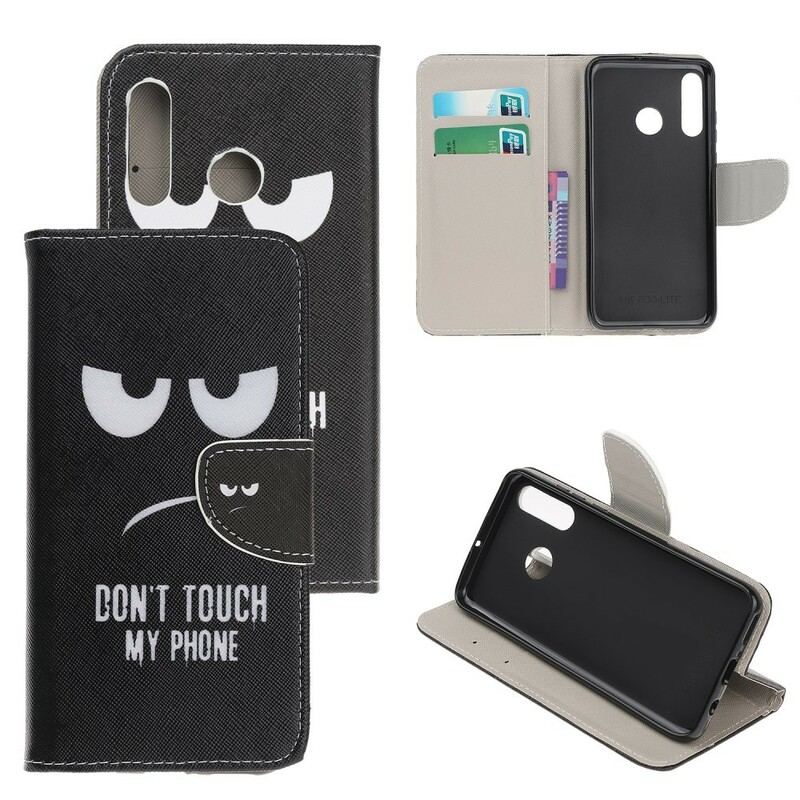 Capa Folio Para Huawei P Smart Z Não Toque No Meu Telefone