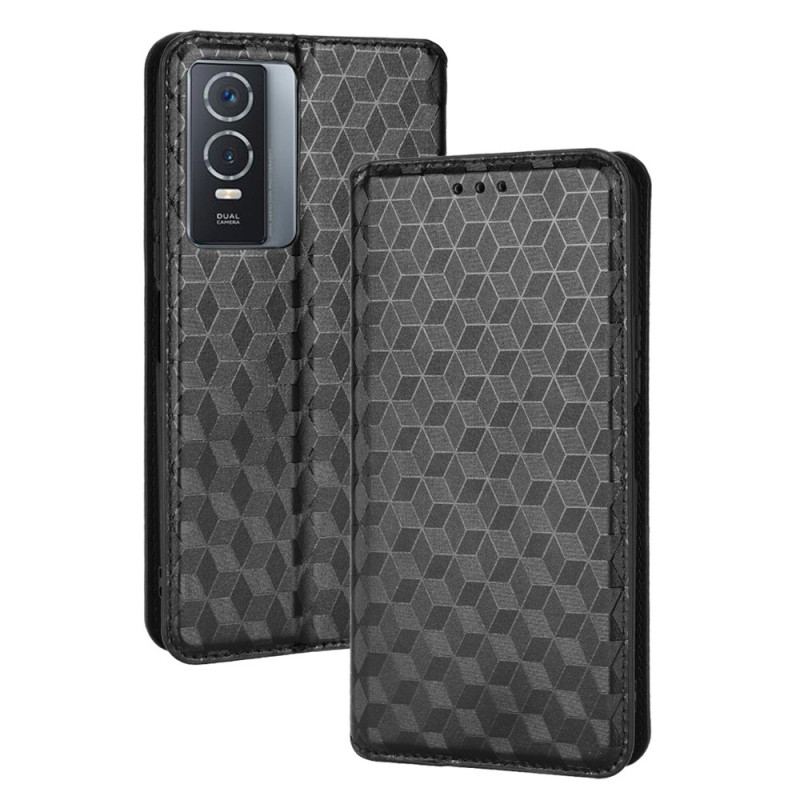 Capa De Celular Para Vivo Y76 5G Flip Padrão 3d