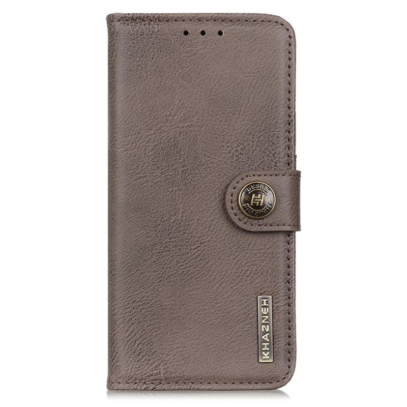 Capa Flip Para Vivo Y76 5G Imitação De Couro Khazneh