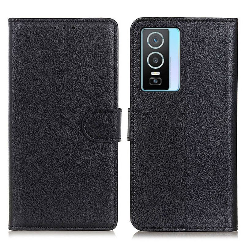 Capa Folio Para Vivo Y76 5G Textura Lichia