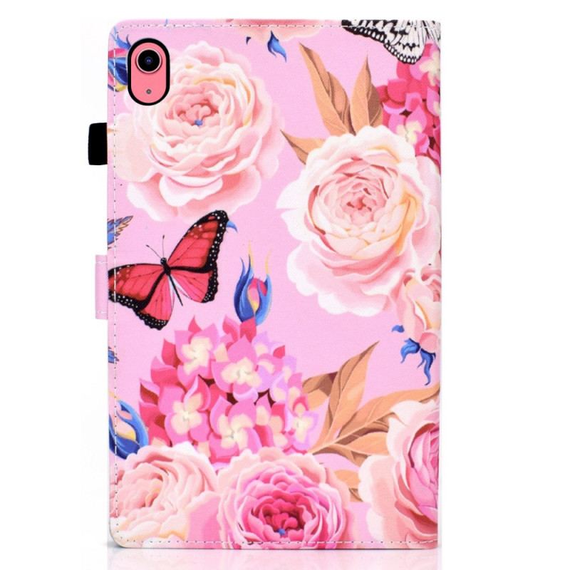 Capa De Couro Para iPad 10.9" (2022) Sempre Borboletas