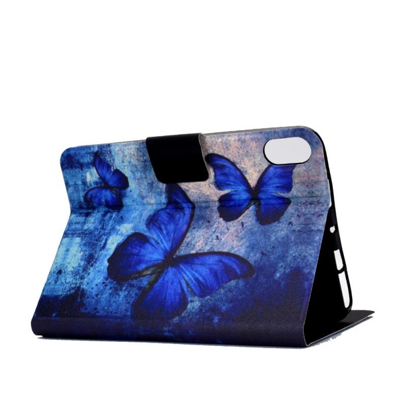 Capa Em Pele Para iPad 10.9" (2022) Fantásticas Borboletas