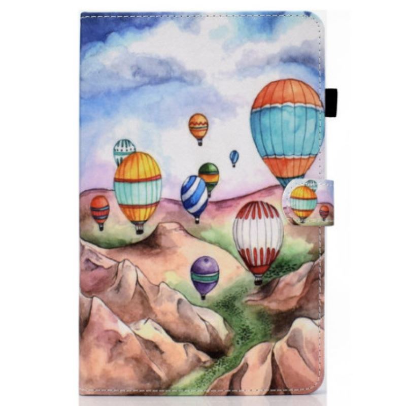 Capa Flip Para iPad 10.9" (2022) Balões De Ar Quente