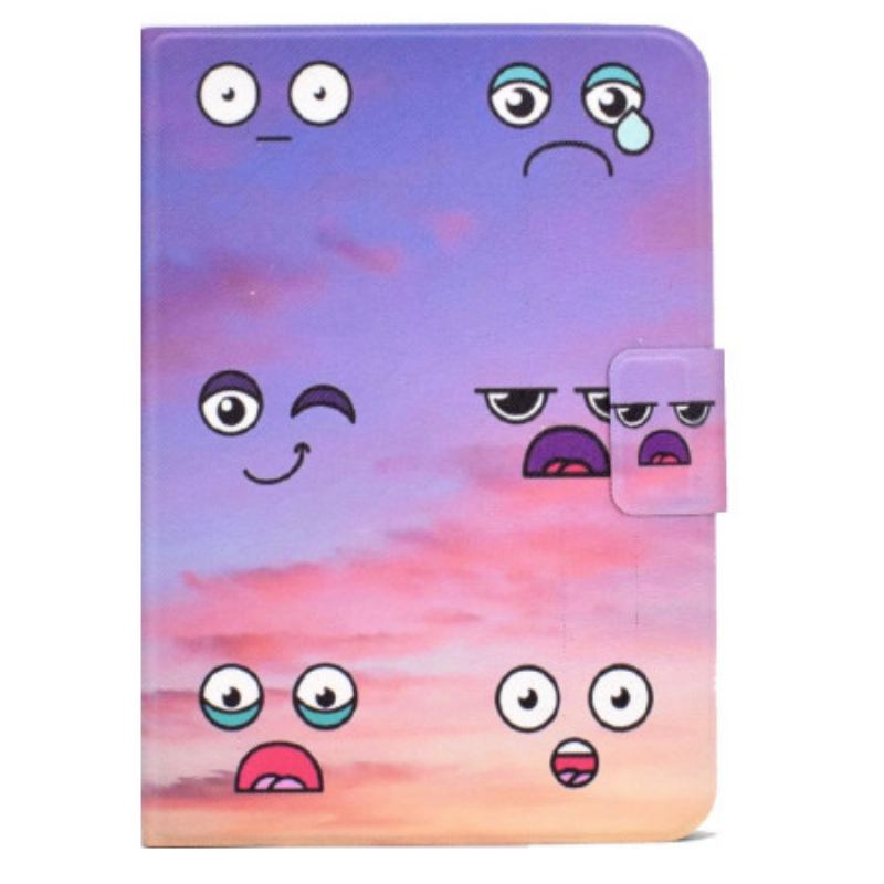 Capa Flip Para iPad 10.9" (2022) Caras Engraçadas