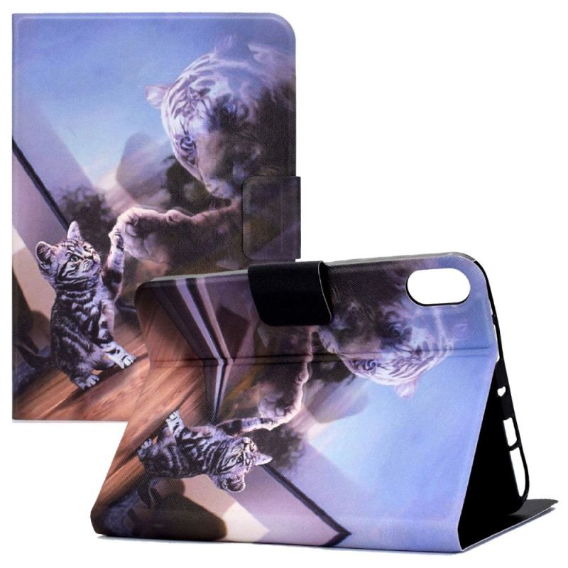 Capa Flip Para iPad 10.9" (2022) Sonho De Gatinho