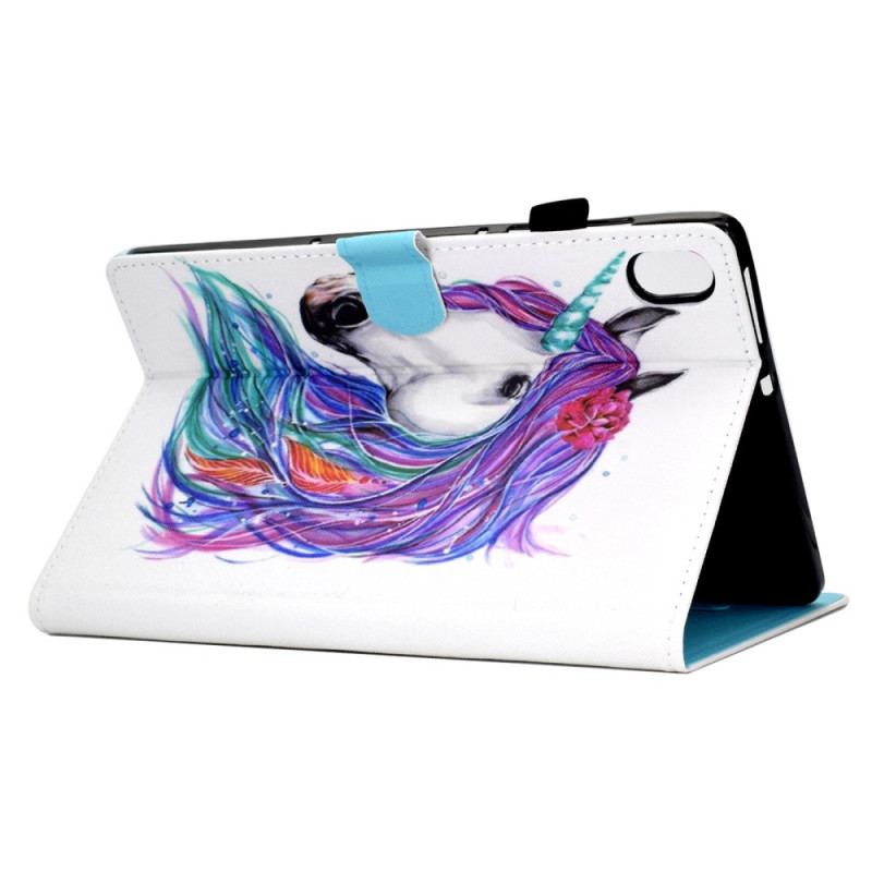 Capa Folio Para iPad 10.9" (2022) Pintura De Unicórnio