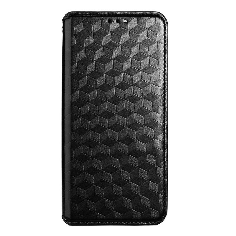 Capa De Celular Para Realme GT 5G Flip Efeito Couro Diamante