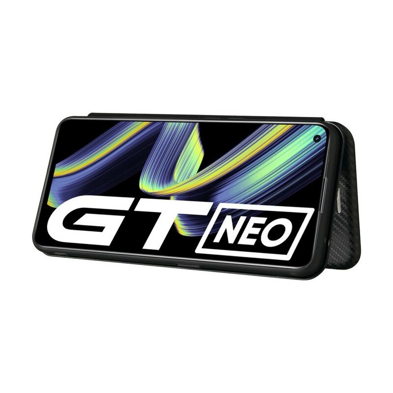 Capa De Celular Para Realme GT 5G Flip Silicone Carbono