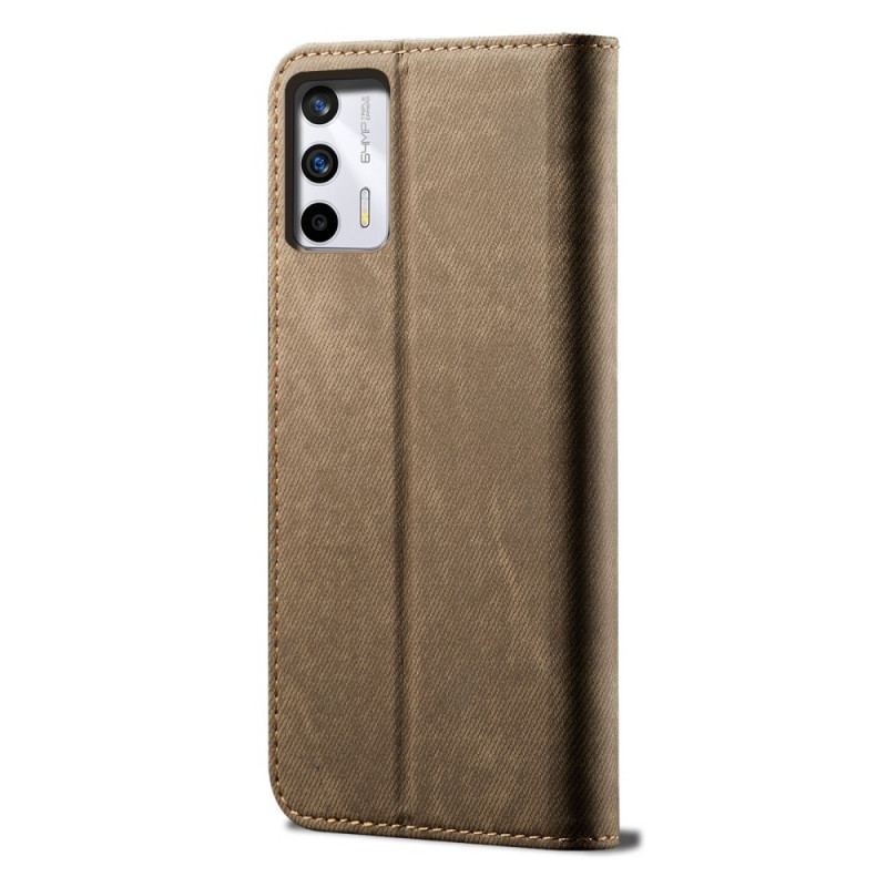 Capa De Celular Para Realme GT 5G Flip Tecido Jeans