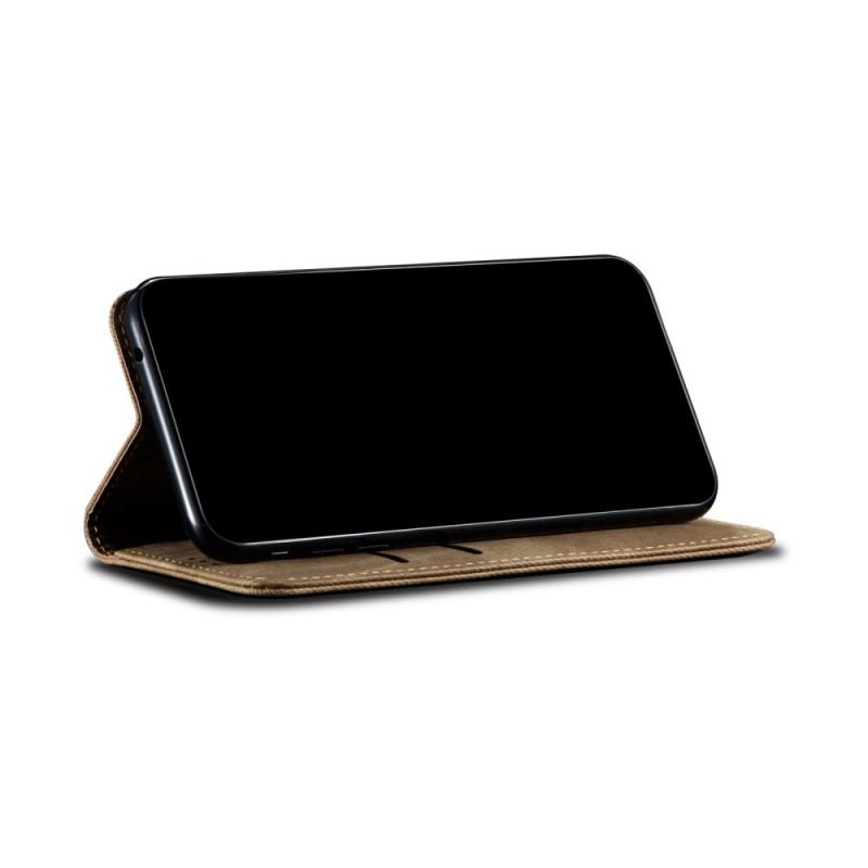 Capa De Celular Para Realme GT 5G Flip Tecido Jeans