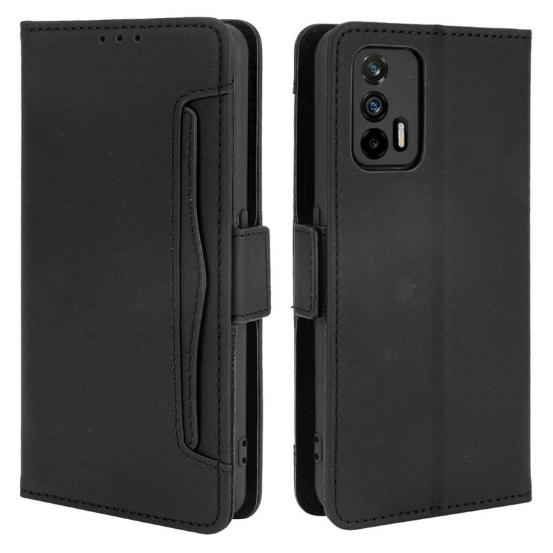 Capa De Couro Para Realme GT 5G Multi-card Premier Class
